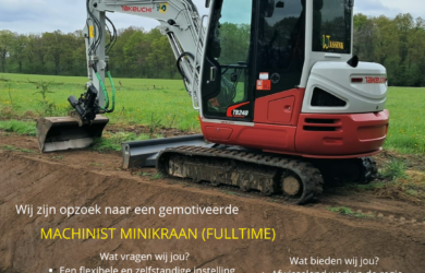 Foto - Vacature minikraan machinist